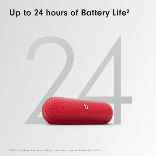 The Beats Pill - Portable Bluetooth Speaker - Up to 24H in real use