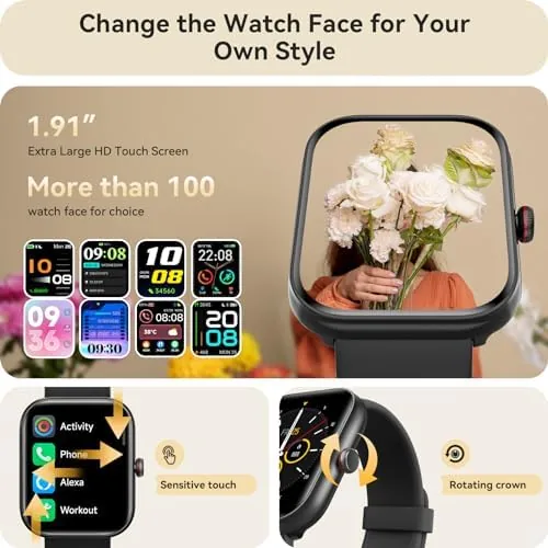 The Smart Watch for Women Men, Smartwatch for iPhone & Android compared in context
