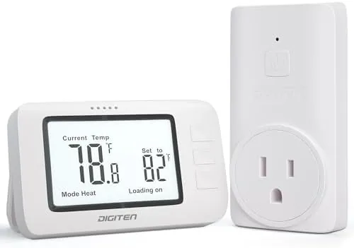 DIGITEN Wireless Thermostat WTC100 Pro Temperature Controller for Cooling & Heating, Remote Controlled Outlet Review: Tested and Rated