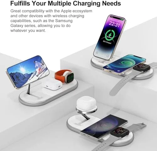 The 3 in 1 Charging Station for Apple - Faster Mag-Safe in real use