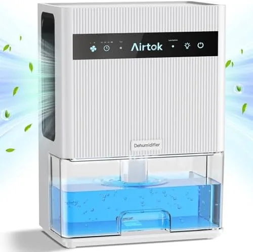 Airtok Dehumidifier for Home, Up to 950 Sq.Ft, 105.6 OZ Water Tank, Quiet Dehumidifier Review: Tested and Rated