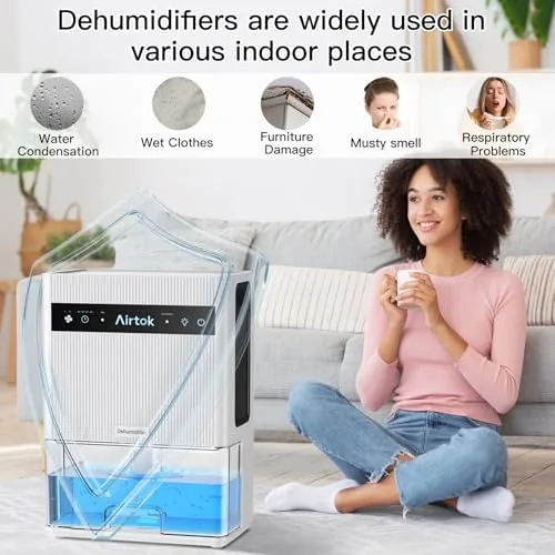 Another view of the Airtok Dehumidifier for Home, Up to 950 Sq.Ft, 105.6 OZ