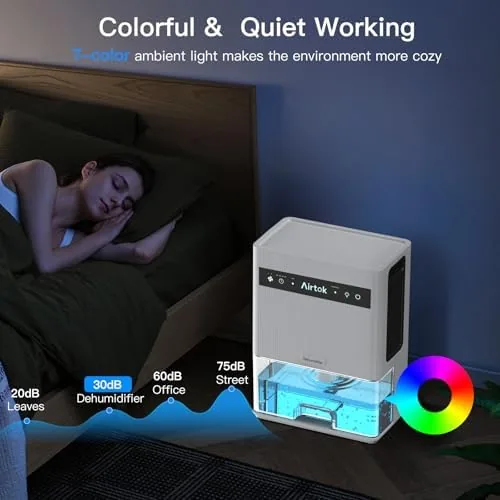 Testing the Airtok Dehumidifier for Home, Up to 950 Sq.Ft, 105.6 OZ over two weeks