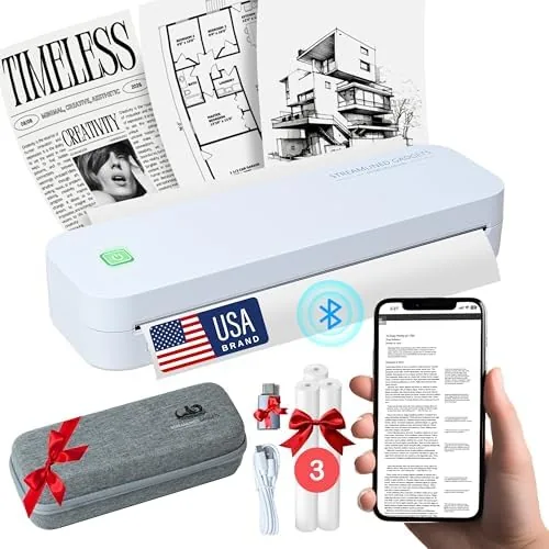 2025 Portable Wireless Inkless Thermal Printer - Bluetooth Mobile Printer for iPhone, Android, Laptop Review: Tested and Rated