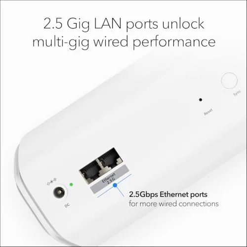 Another view of the NETGEAR Orbi 770 Series Tri-Band WiFi 7 Mesh Add-on Satellite