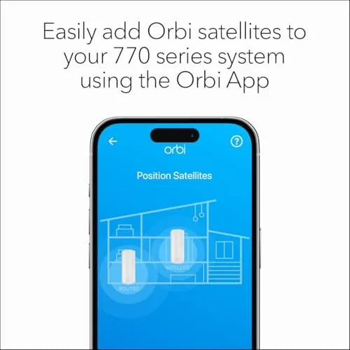 The NETGEAR Orbi 770 Series Tri-Band WiFi 7 Mesh Add-on Satellite compared in context