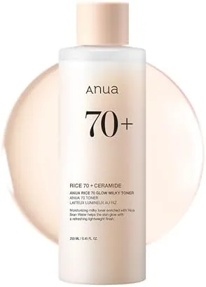 Anua Rice 70 Glow Milky Toner, Glass & Dewy Skin, Hydrating & Barrier Care Review: Tested and Rated