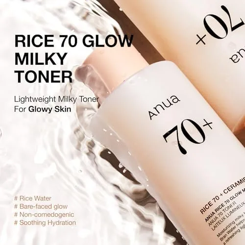 Close look at the Anua Rice 70 Glow Milky Toner, Glass & Dewy Skin build quality