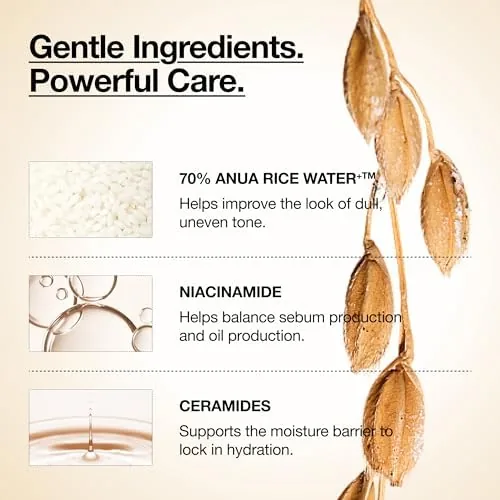 The Anua Rice 70 Glow Milky Toner, Glass & Dewy Skin in real use