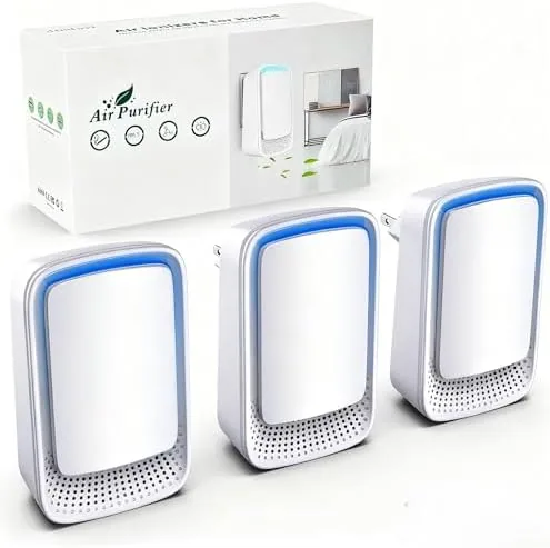 Air Ionizers for Home (3 Pack), Negative Ion Generator, Quiet Air Freshener for Bedroom Review: Tested and Rated