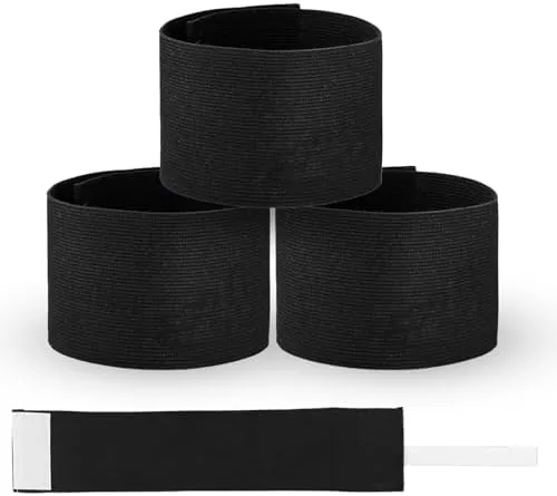 Captain Armbands Review: Black Elastic Leader Bands for Teams and Memorials
