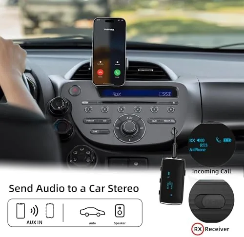The Bluetooth 5.2 Transmitter Receiver for 2 AirPods/Headphones | Flight Bluetooth compared in context