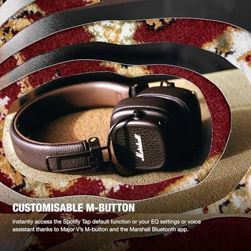 Another view of the Marshall Major V Wireless On-Ear Bluetooth Headphones - 100+ Hr