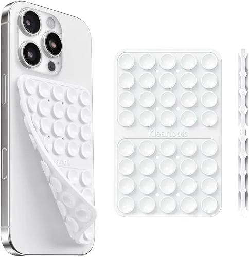 Klearlook Silicone Double Sided Suction Cup Phone Case Mount, White | Sticky Phone Grip Review: Tested and Rated
