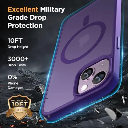 The miracase Magnetic for iPhone 15 Case (Compatible with MagSafe)（with 2X compared in context