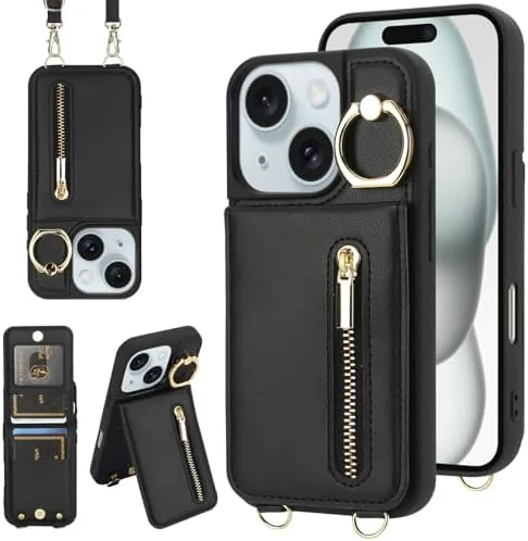 Crossbody Wallet Case for iPhone 13/14 with Lanyard Strap Card Slot Holder RFID Blocking Review: Tested and Rated