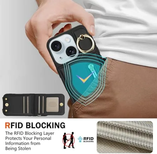 The Crossbody Wallet Case for iPhone 13/14 with Lanyard Strap Card compared in context