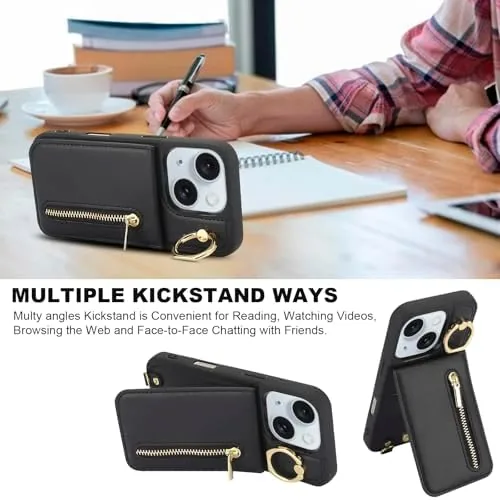 Testing the Crossbody Wallet Case for iPhone 13/14 with Lanyard Strap Card over two weeks