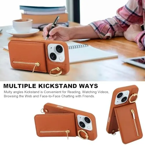 Testing the Crossbody Wallet Case for iPhone 13/14 with Lanyard Strap Card over two weeks