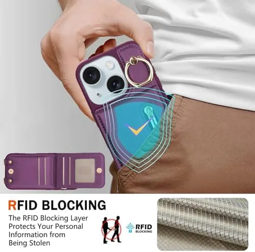 The Crossbody Wallet Case for iPhone 13/14 with Lanyard Strap Card compared in context