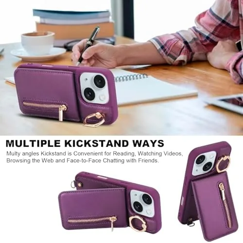 Testing the Crossbody Wallet Case for iPhone 13/14 with Lanyard Strap Card over two weeks