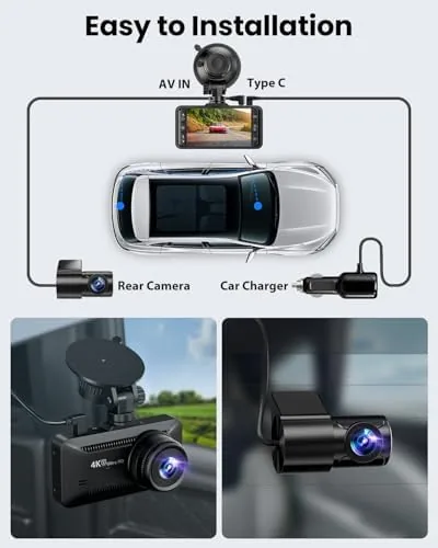 Testing the Dash Cam Front Rear 4K/1080P, Dash Camera for Cars Build over two weeks