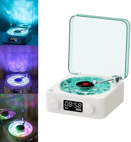 The Waves Vinyl Player, Waves Bluetooth Speaker, Portable Vintage Vinyl Speaker with Adjustable Light Review: Tested and Rated