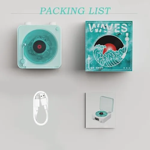 Testing the The Waves Vinyl Player, Waves Bluetooth Speaker, Portable Vintage Vinyl over two weeks
