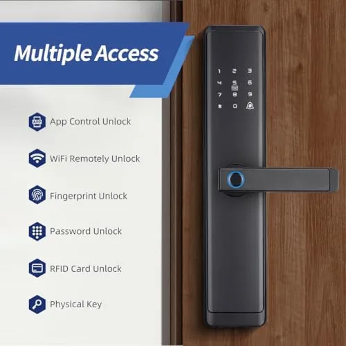 Close look at the Sophies Keyless Entry Smart Lock with Handle, WiFi Door Lock build quality
