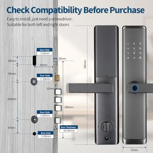 Testing the Sophies Keyless Entry Smart Lock with Handle, WiFi Door Lock over two weeks