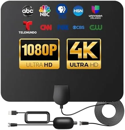Overview of the TV Antenna Indoor Long Range | Supports 4K 1080p Smart