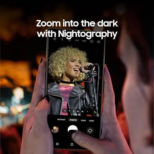 Galaxy S24 Ultra displaying a vivid video on the AMOLED screen