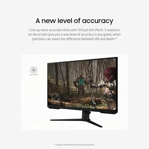 A test pattern showing motion clarity and the on screen gaming menu