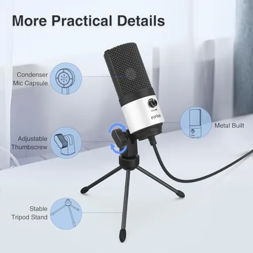 K669 microphone side by side with a laptop microphone