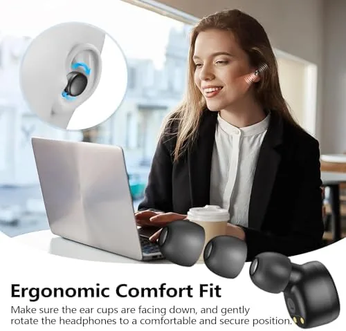 Another view of the kurdene Wireless Earbuds Bluetooth 5.3 Light Weight in Ear Headphones