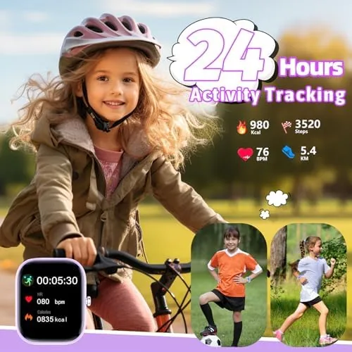 The Nyonio Smart Kids Watch with Fitness Tracker No Phone/APP Needed,19 in real use