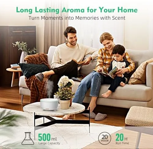 Another view of the 20-Hour Long-Lasting Aromatherapy, 500ML Essential Oil Diffuser | Ultrasonic Cool