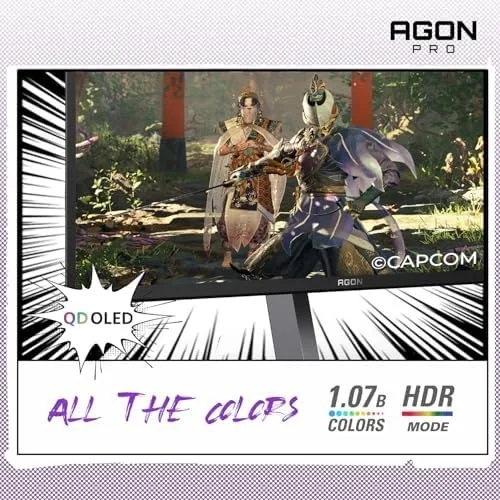 Competitive game running at high frame rate on the monitor