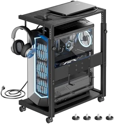 JANE EYRE Computer Tower Stand - 23.03"-28.3" Height Adjustable | Mobile Rolling PC CPU Review: Tested and Rated