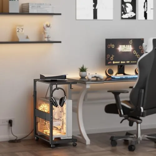 Another view of the JANE EYRE Computer Tower Stand - 23.03"-28.3" Height Adjustable |