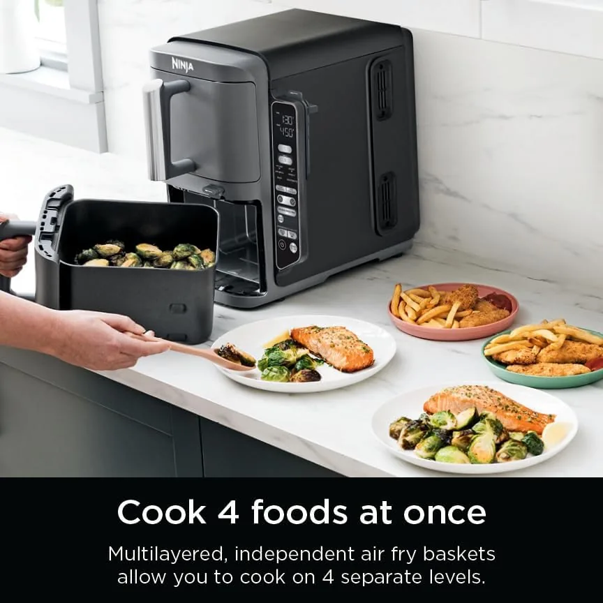 The Ninja DoubleStack XL Smart Air Fryer, 10 Qt, 6-in-1, Grey compared in context
