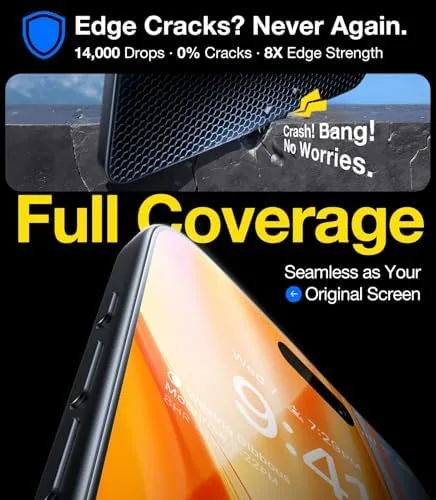 Another view of the UltraGlass Top 9H+ Glass for iPhone 16 Pro Screen Protector