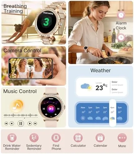 Testing the LIGE Smart Watches for Women,1.32" HD Fitness Tracker Watch with over two weeks