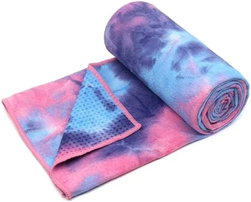 Close look at the Eunzel Hot Yoga Towel - Microfiber Non Slip Yoga Mat build quality
