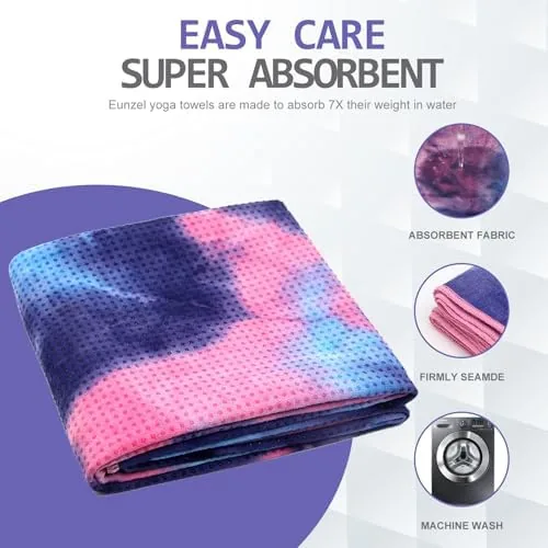 Another view of the Eunzel Hot Yoga Towel - Microfiber Non Slip Yoga Mat