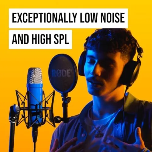 The RØDE NT1 Signature Series Large-Diaphragm Condenser Microphone with Shock Mount in real use