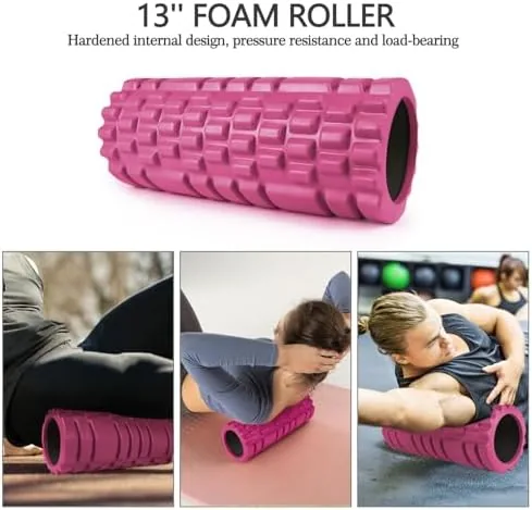 Close look at the 5 in 1 Foam Roller Set High Density Patented Foam build quality