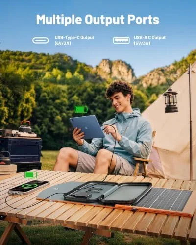 Close look at the SOLUPUP Solar Panels 30W Portable Foldable Solar Charger with 5V build quality