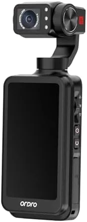 Close look at the ORDRO M5 5K 3-Axis Gimbal Handheld Video Camera Pocket Vlog build quality