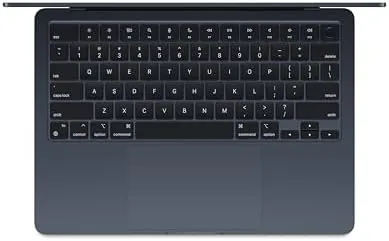 The MacBook Air screen showing the Liquid Retina display at full brightness